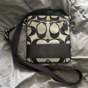 Coach Signature Stripe Swingpack Crossbody